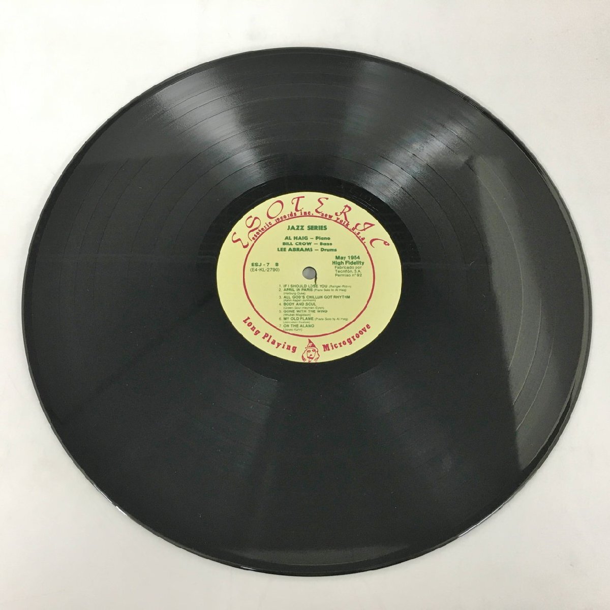 LPレコード Al Haig Trio Esoteric Records ESJ-7 2404LO193_画像6