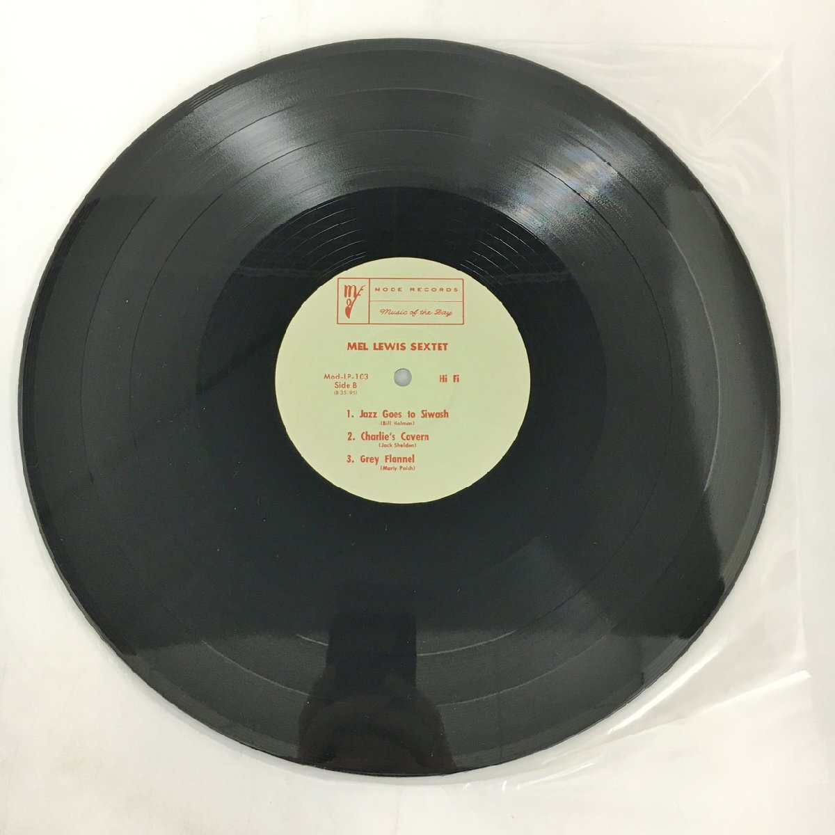 LPレコード Mel Lewis Sextet MODE RECORDS Mod-LP-103 2404LO255_画像6