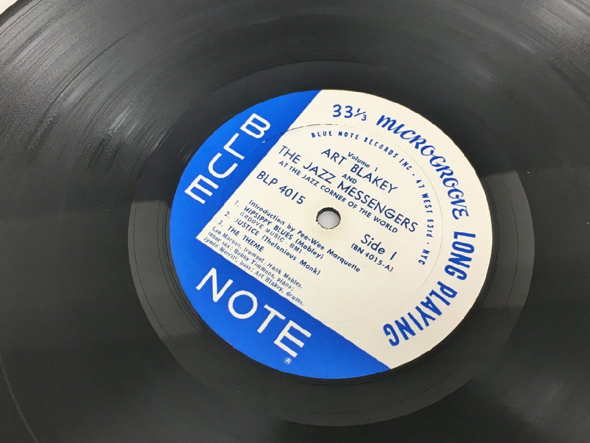 LPレコード Art Blakey & The Jazz Messengers At The Jazz Corner Of The World Volume 1 Blue Note 4015 両眼RVG刻印あり 2404LO044の画像6