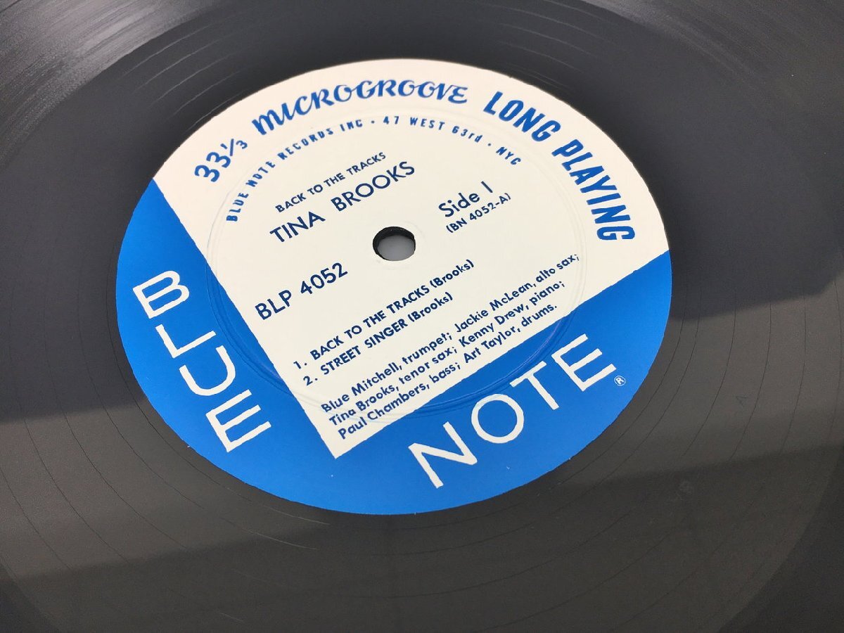 LPレコード Back To The Tracks Tina Brooks Blue Note BLP 4052 帯 ライナー付き 重量盤 美品 2404LO094の画像4