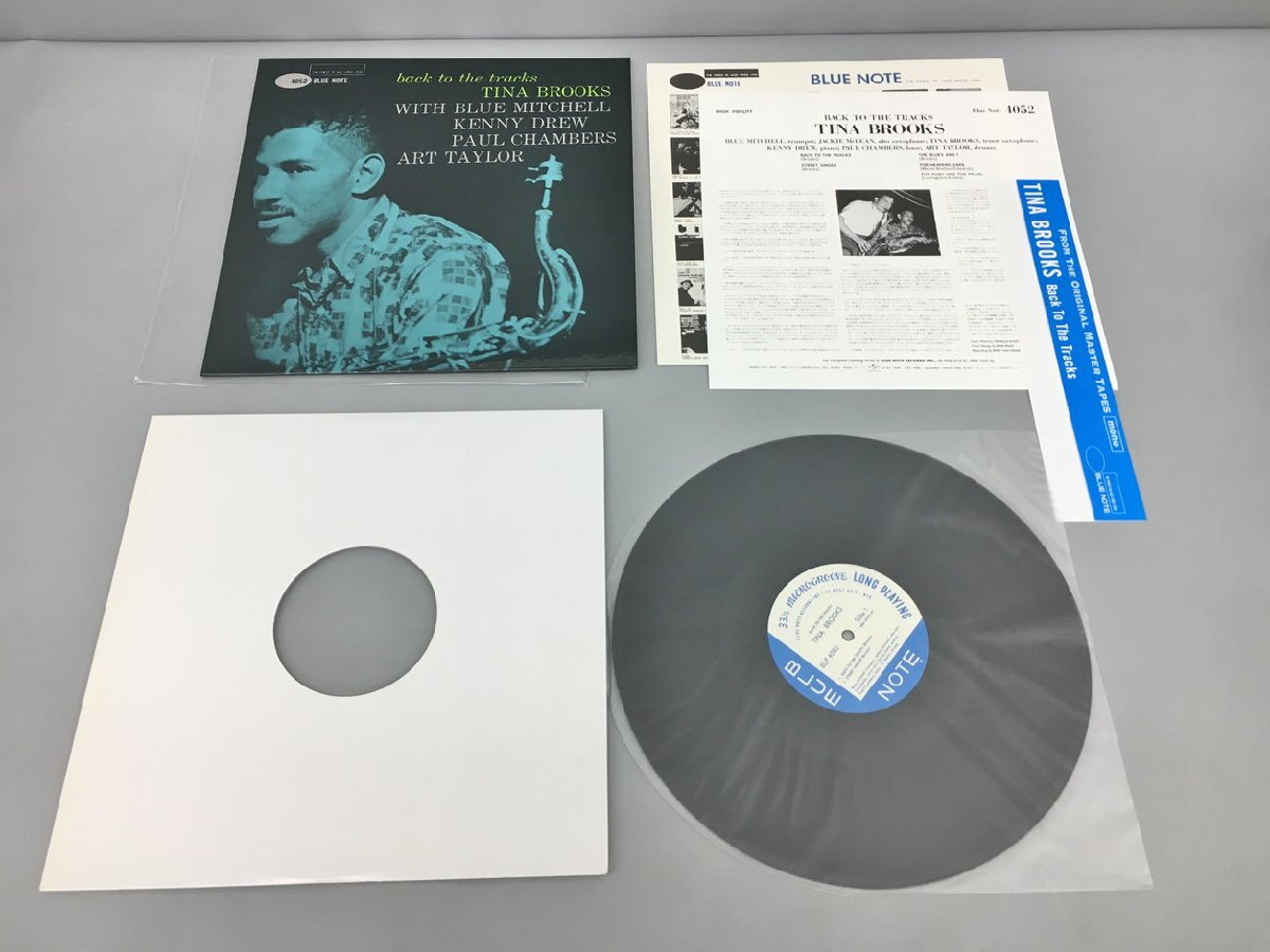 LPレコード Back To The Tracks Tina Brooks Blue Note BLP 4052 帯 ライナー付き 重量盤 美品 2404LO094の画像3