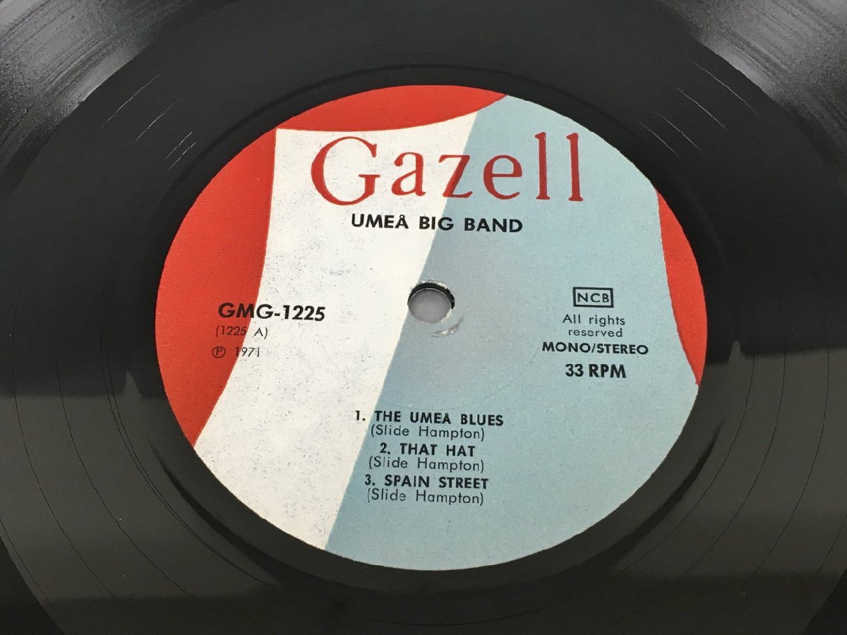 LPレコード Ume? Big Band Slide Hampton - In Montreux GAZELL GMG-1225 2404LO180の画像4