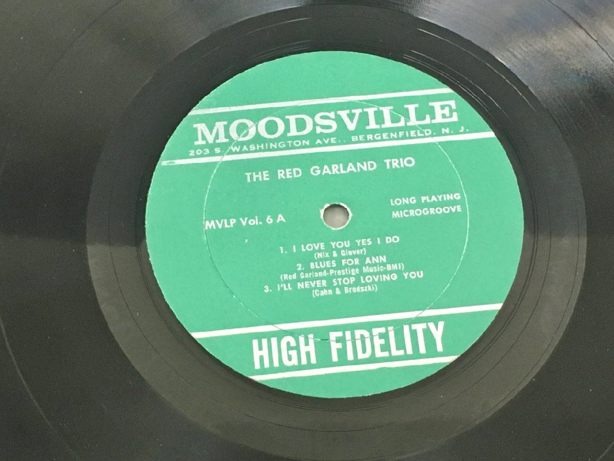 LPレコード The Red Garland Trio Davis Moodsville 6 Prestige 2404LO282_画像4