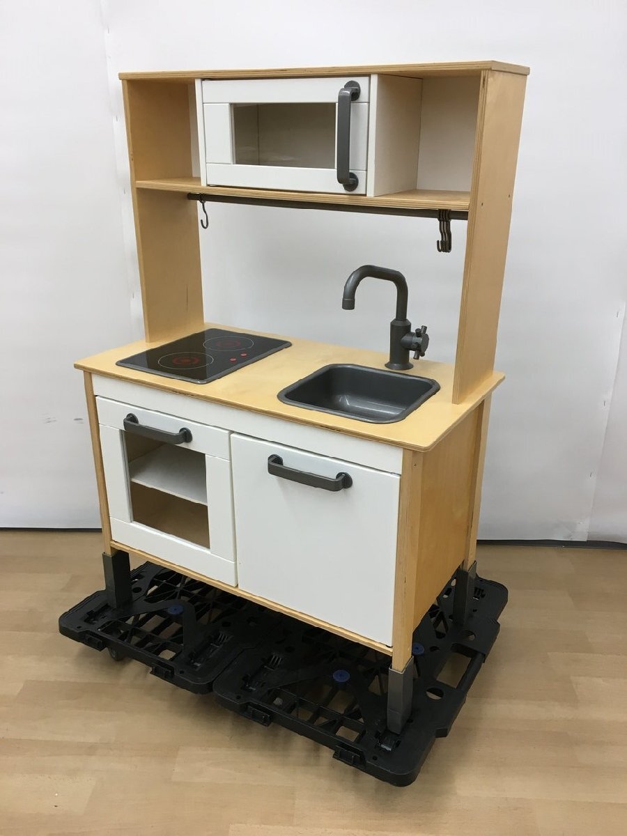 イケア IKEA DUKTIG ドゥクティグ おままごとキッチン 取説付 玩具 2404LBM007_画像1