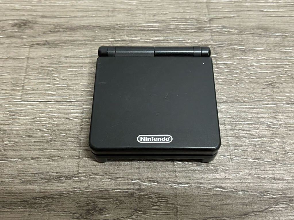 ☆ GBA ☆ ゲームボーイアドバンスSP オキニシスブラック 動作品 本体 アダプター 付属 Nintendo GAMEBOY ADVANCE SP 任天堂 7931の画像2