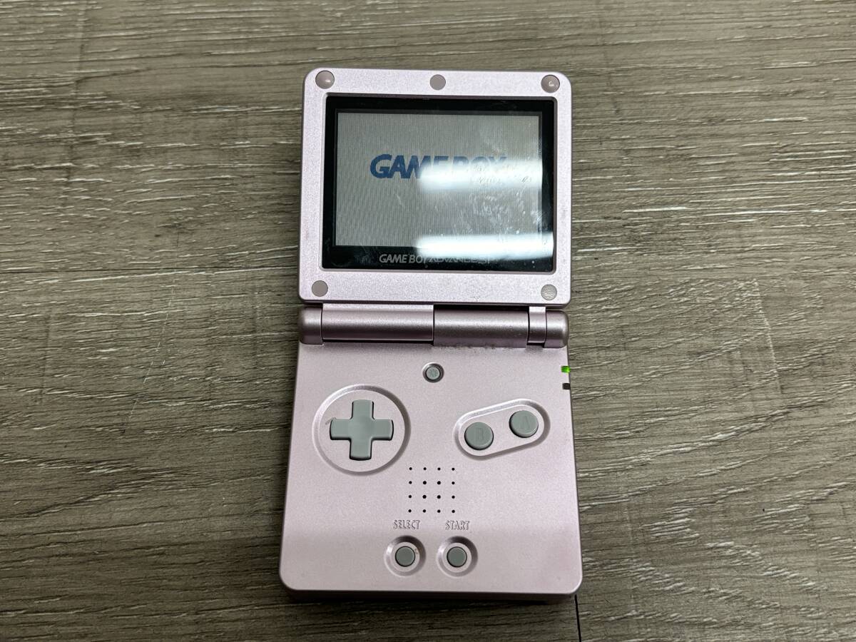 ☆ GBA ☆ ゲームボーイアドバンスSP パールピンク 動作品 本体 のみ Nintendo GAMEBOY ADVANCE SP 任天堂 4100_画像4