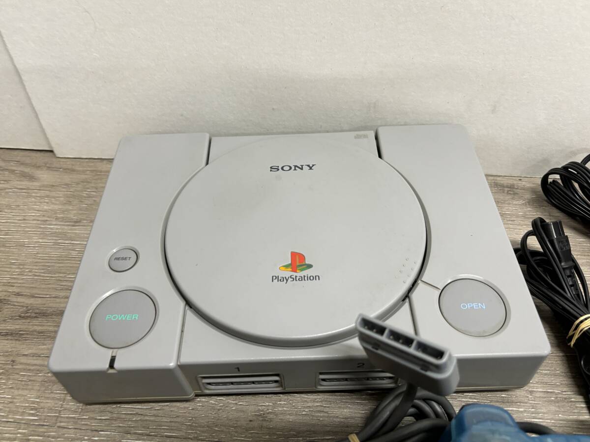 ☆ PS1 ☆ プレイステーション SCPH-5000 動作品 本体 コントローラー Playstation SONY 初代プレステ 9335_画像2