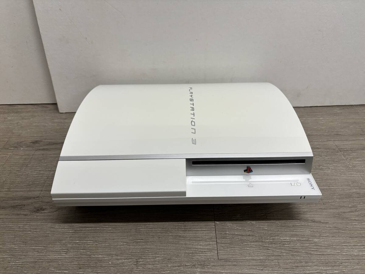 ☆ PS3 ☆ プレイステーション3 CECHH00 40GB セラミックホワイト 動作品 本体 コントローラー 付属 Playstation3 デュアルショック3 2625の画像5