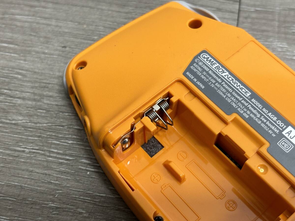 ☆ GBA ☆ ゲームボーイアドバンス オレンジ 動作品 本体 のみ Nintendo GAMEBOY ADVANCE ニンテンドー 任天堂 ニンテンドー 5082の画像4