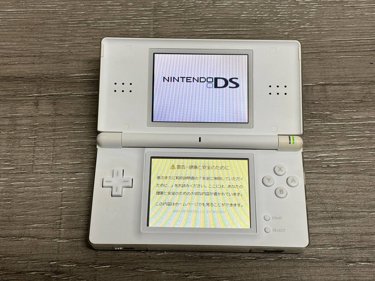 ☆DSLite ☆ ニンテンドーDS Lite クリスタルホワイト 動作品 本体 タッチペン アダプター 付属 Nintendo DS GBA ニンテンドー 4532の画像5