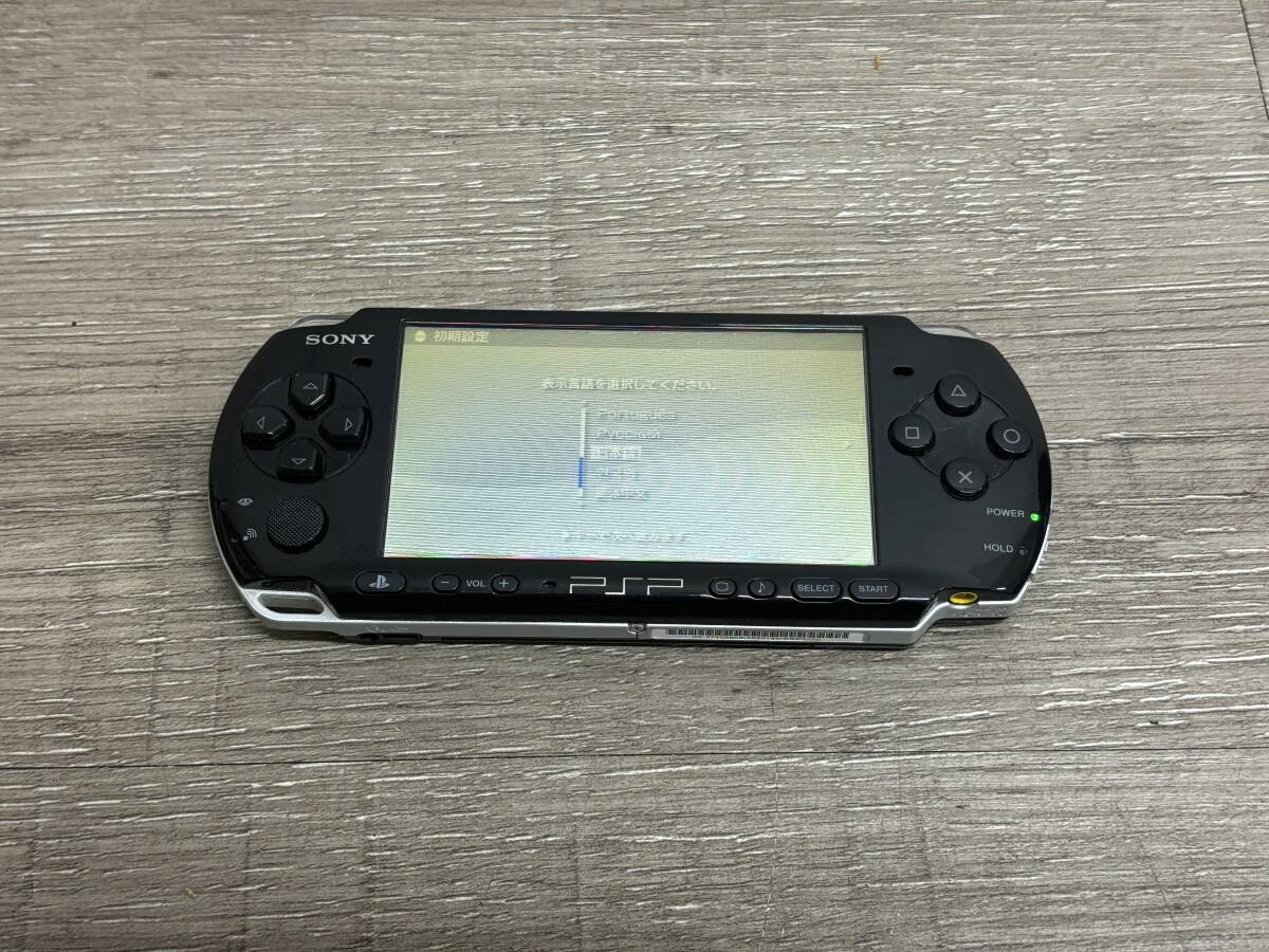 ☆ PSP ☆ プレイステーションポータブル PSP-3000 ピアノブラック 動作品 本体のみ Playstation Portable バッテリー欠品 0122_画像1