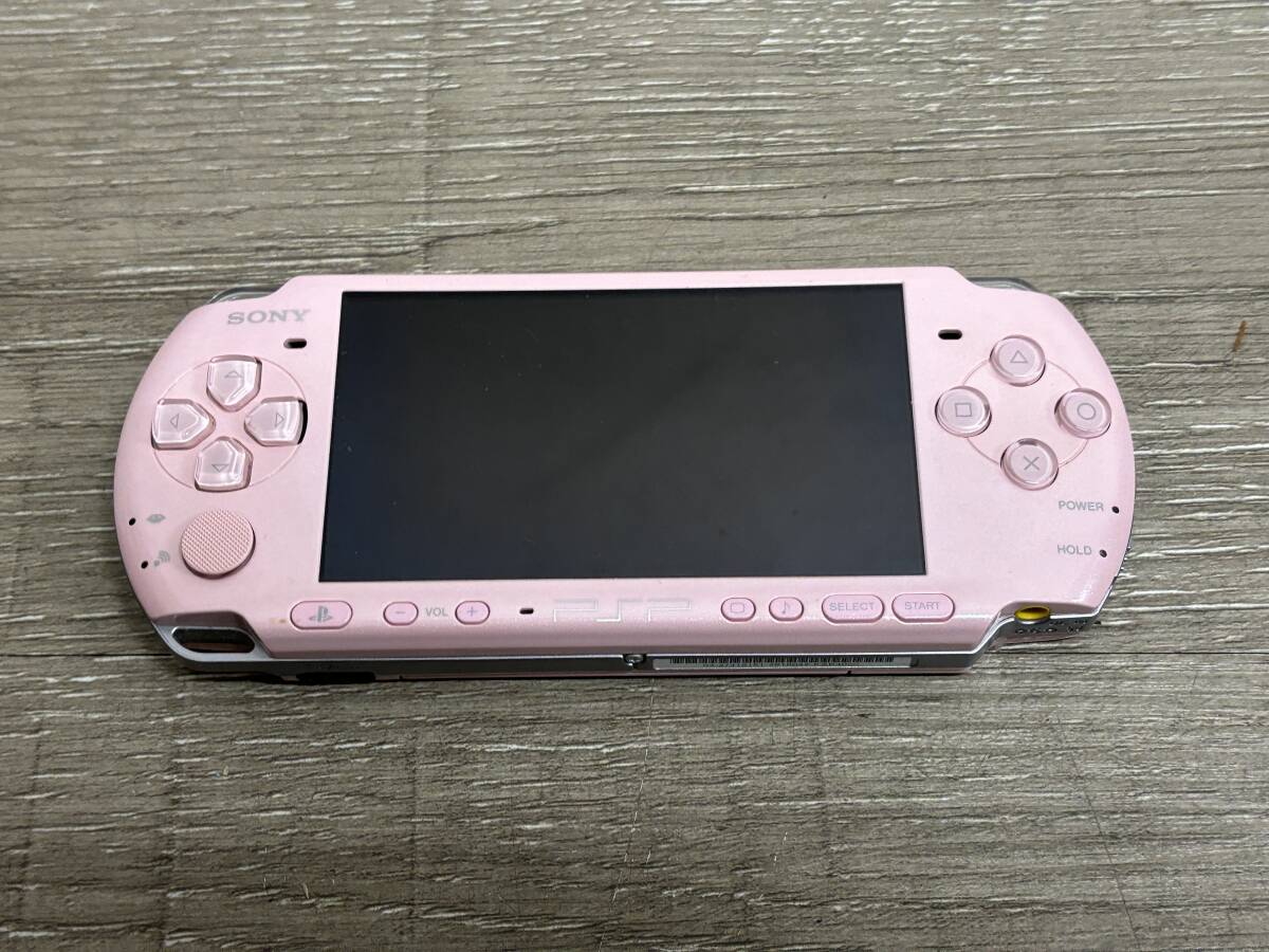 ☆ PSP ☆ プレイステーションポータブル PSP-3000 ブロッサムピンク 動作品 本体のみ Playstation Portable バッテリー欠品 9047の画像3