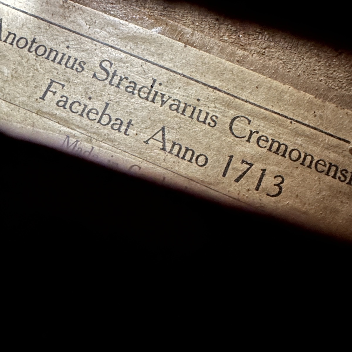 Violin Antonius Stradivarius Cremonensis Faciebat Anno 1713 バイオリン -e764_画像3