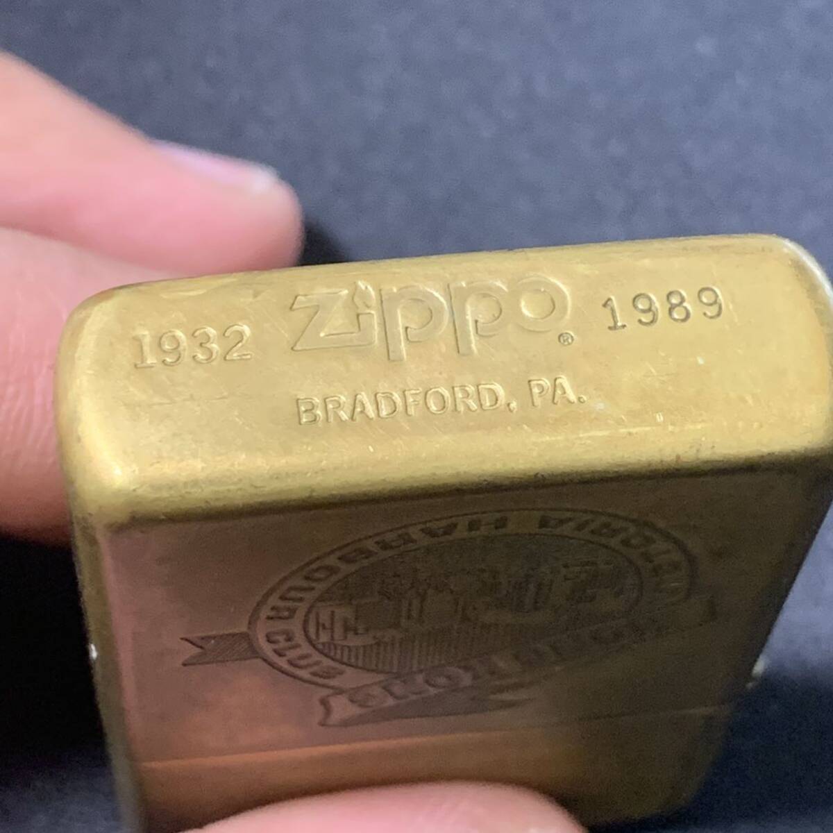 ZIPPO SOLID BRASS HONGKONG VICTORIA HARBOUR CLUB 1932-1989の画像5