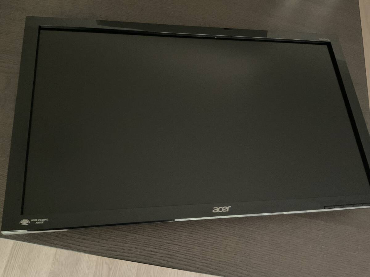 VESA専用　動作品　Acer モニター ディスプレイ 23.6インチ　HDMI D-Sub　応答速度:5 ms リフレッシュレート60 Hz　スピーカーなし_画像1