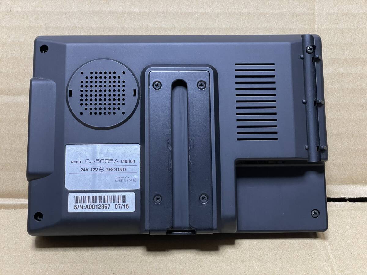 バックモニター★CJ-5605A★clarion★クラリオン★24V-12V★作動確認済★バックカメラ用★即決★12357の画像3