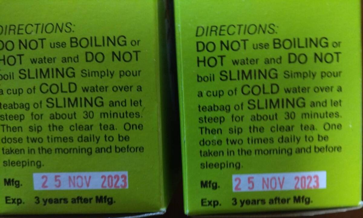  потертость ming трава * чай Sliming HerbTea 5 коробка -c