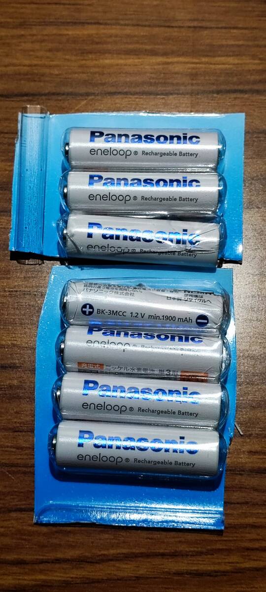 Panasonic 7本 新品 eneloop エネループ充電池 BK-3MCC_画像1