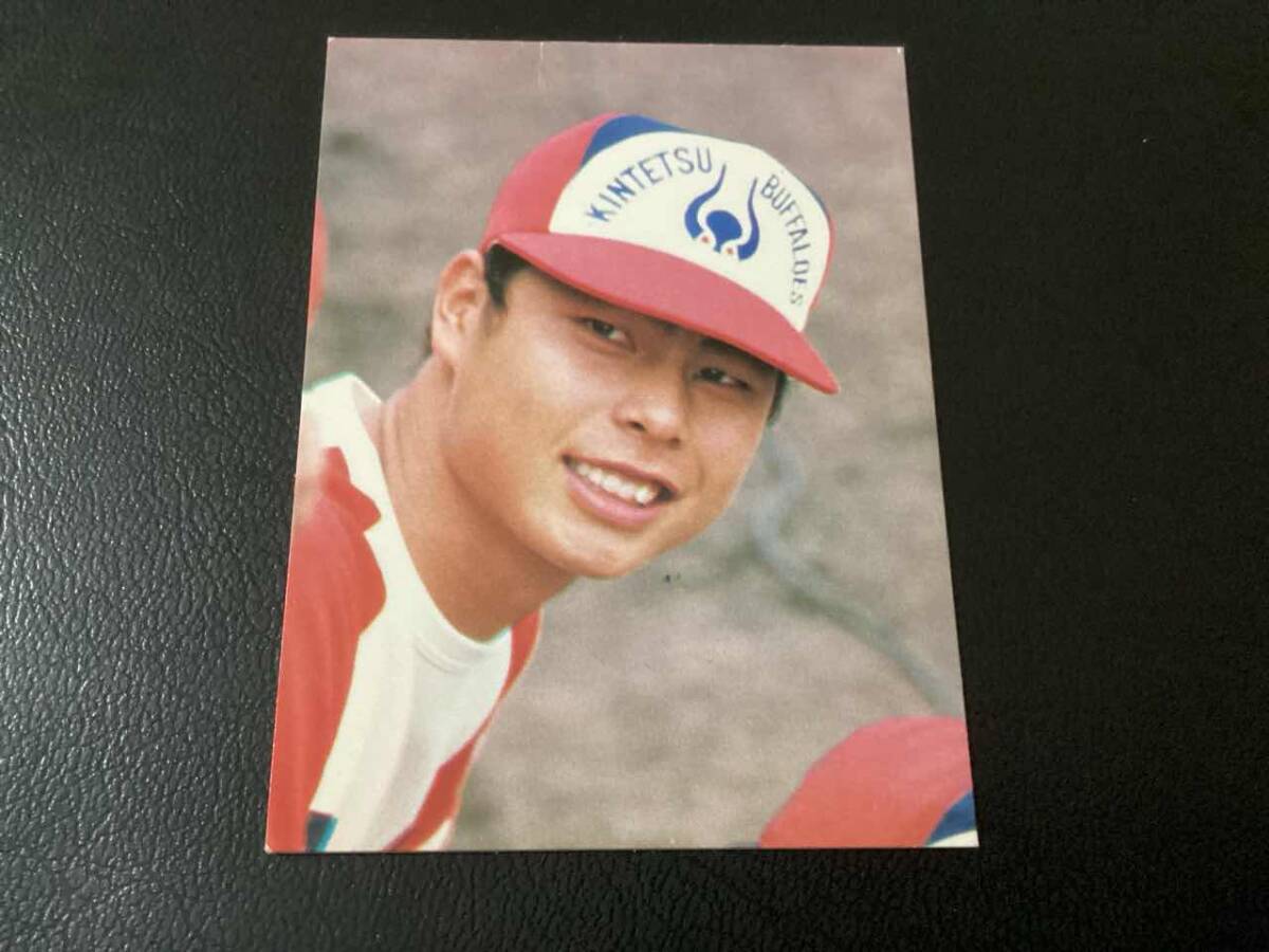 良品 カルビー80年 大判枠あり 山口（近鉄）No.40 プロ野球カードの画像1