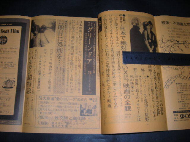 ＊「 映画芸術 1976年10~11月号(復刊28号)　日本で見られない洋画ハードコアの全貌 / パゾリーニの遺作”ソドムの市” 」_画像2