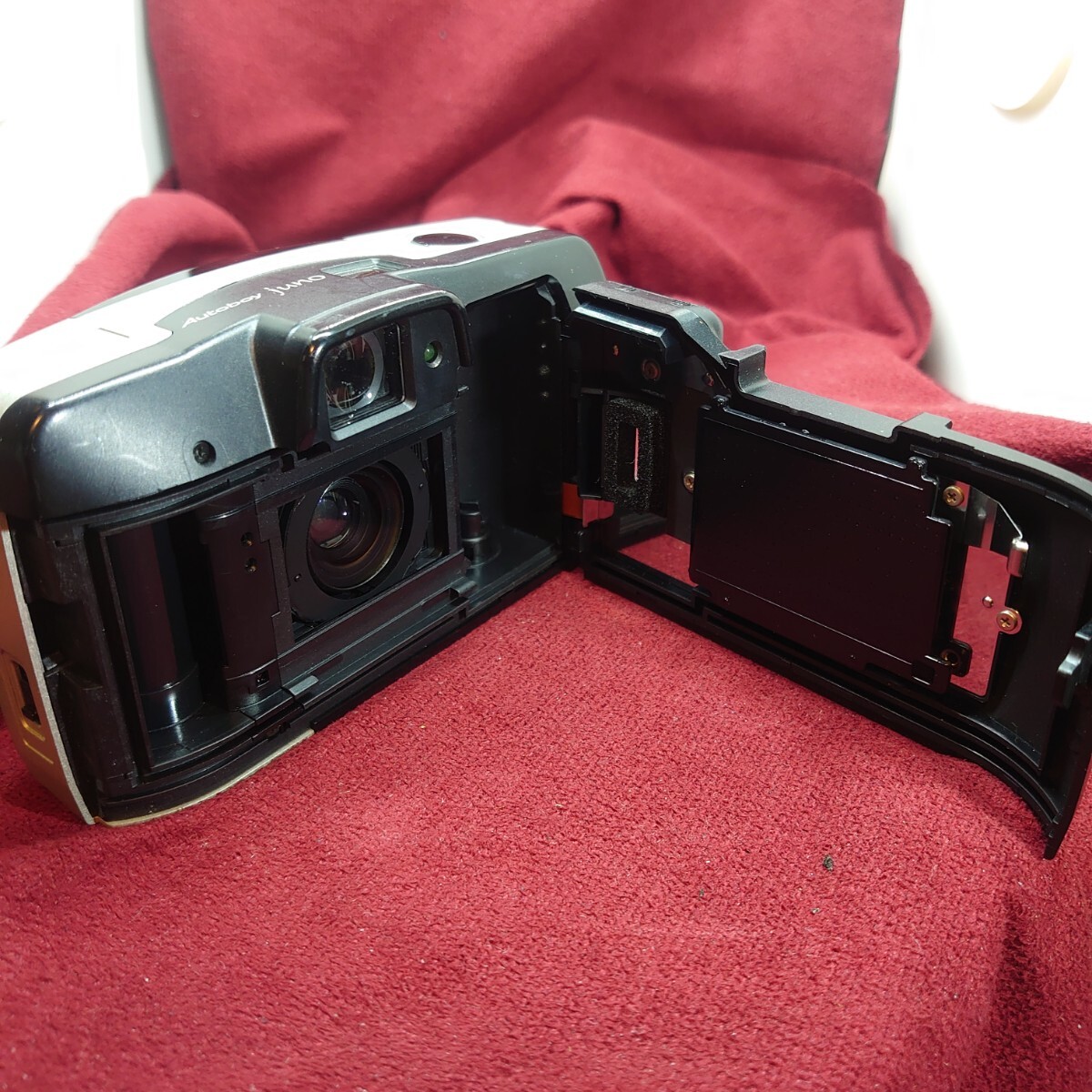 432【フラッシュ/シャッターOK】Canon Autoboy juno コンパクトフィルムカメラ キヤノン オートボーイ ジュノー LENS F:4.5-6.7 38-60mm_画像9