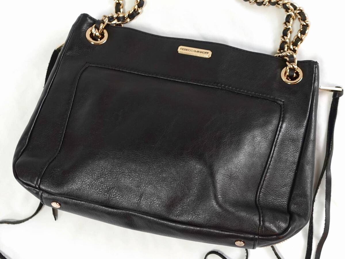 福祉バザー　REBECCA MINKOFF/レベッカミンコフ ハンド＆ショルダーバッグ レザー_画像3