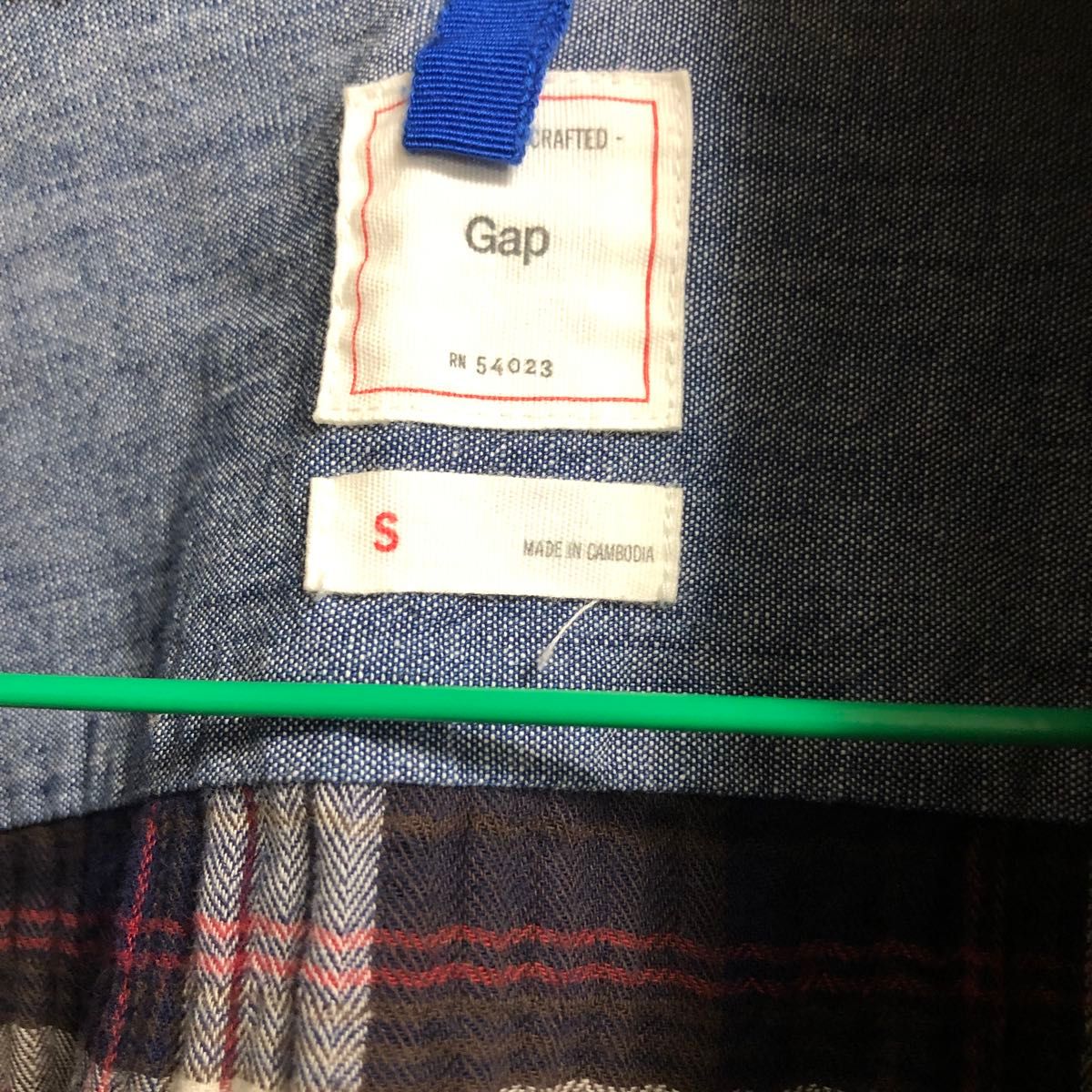 値下げ　GAP 長袖シャツ　綿99%ポリウレタン1%