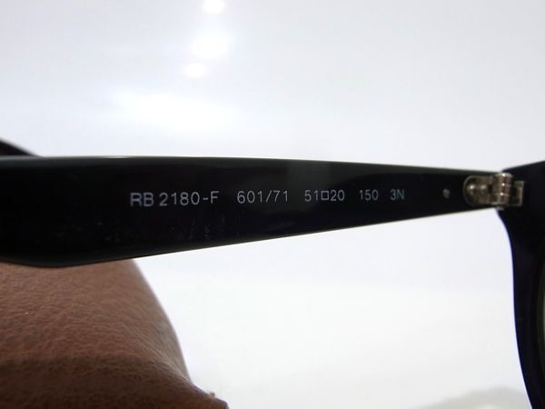 1円 Ray-Ban レイバン RB2180-F 601/71 51□20 150 3N サングラス メガネ 眼鏡 レディース メンズ ブラック系_画像5