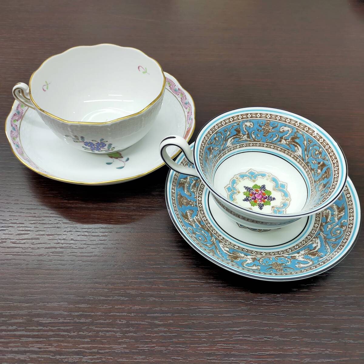 #10489 【ブランド ティーカップ】 WEDGWOOD/GIVENCHY/ROYAL DOULTON/HEREND 計7客 アンティーク マニアの画像2