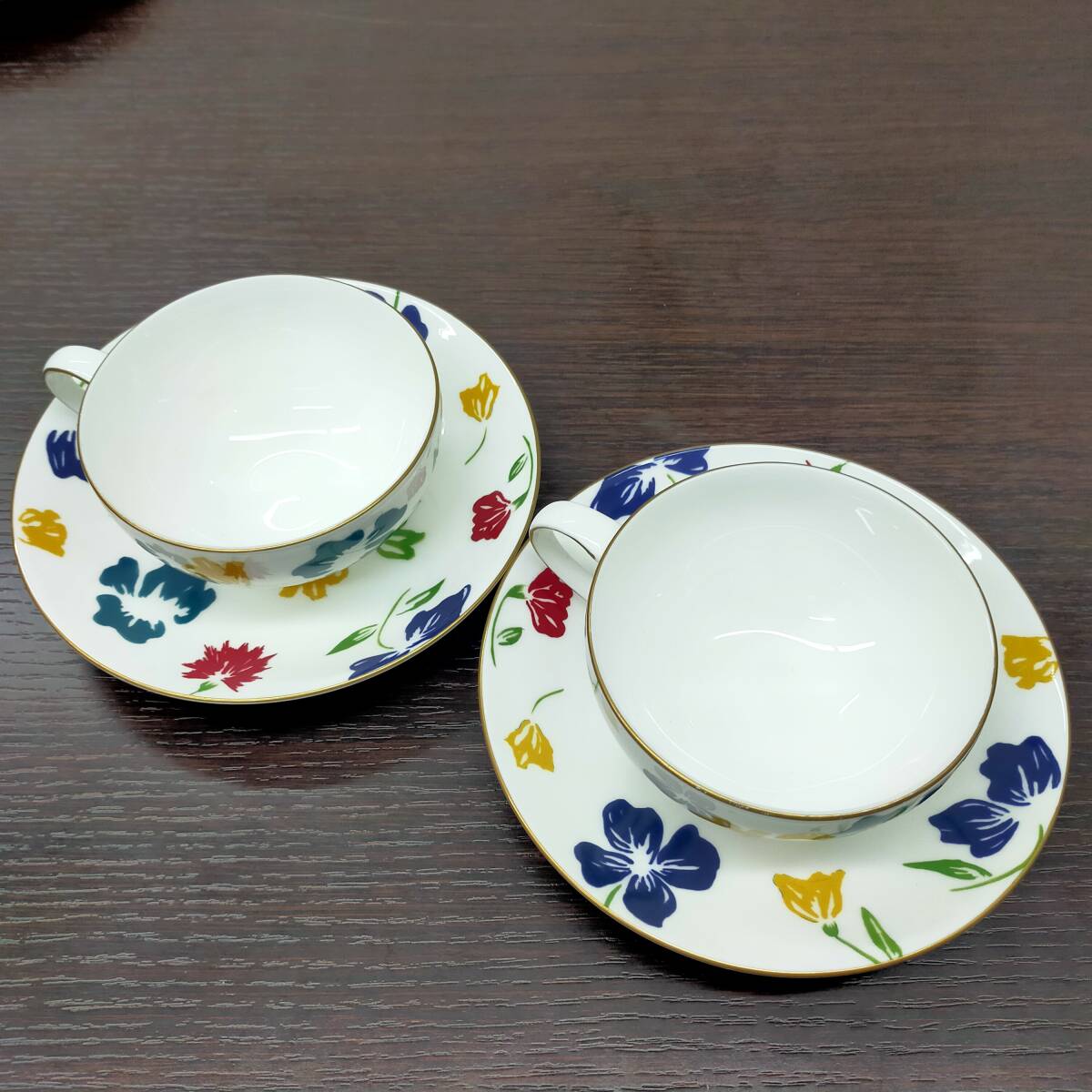 #10489 【ブランド ティーカップ】 WEDGWOOD/GIVENCHY/ROYAL DOULTON/HEREND 計7客 アンティーク マニアの画像4