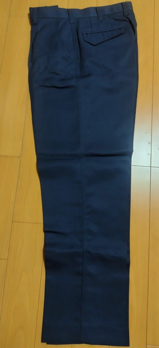 新品同様品 作業服ズボン AS-1723 ワンタックスラックス ミッドナイトネイビー size82