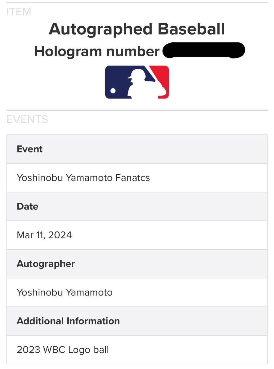  дом .! Yamamoto .. rookie первый автограф WBC автограф автограф мяч MLB&fanatics засвидетельствование yamamoto yoshinobu auto большой . sho flat автограф автограф topps now имеется 