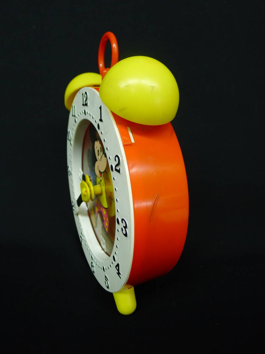 dd1202● 【ジャンク】昭和レトロ チックタック時計 チクタク時計式 おもちゃ 玩具 時計のお勉強 ゼンマイ ディズニー ミッキーマウス/80_画像7