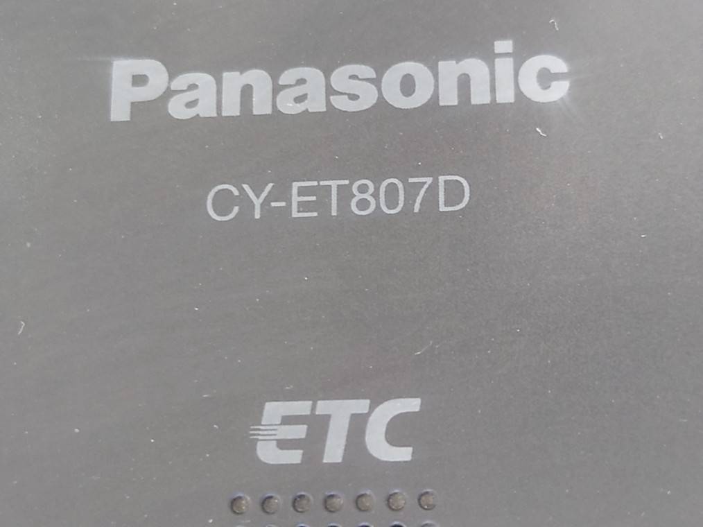 Panasonic　パナソニック　ETC　CY-ET807D（軽自動車より取り外し）　E0298