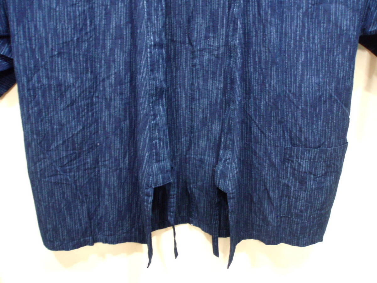 M47193【作務衣】藍 作務衣 上下セット 美品の画像6