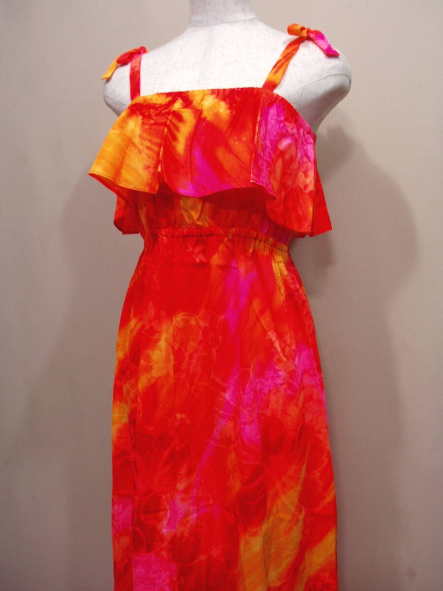 L46844【Sunmary fashion】ハワイ アロハ ムームー フラダンス ワンピースドレスの画像4