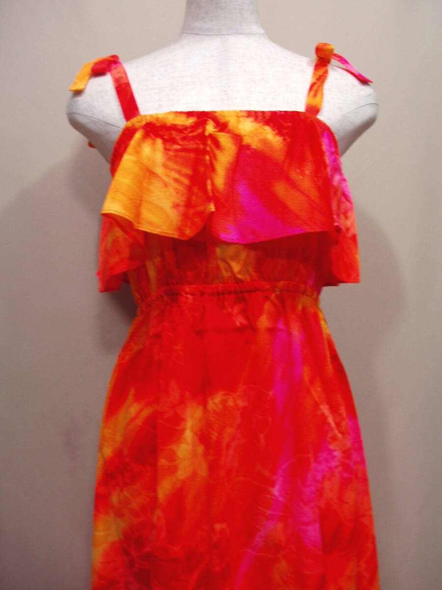 L46844【Sunmary fashion】ハワイ アロハ ムームー フラダンス ワンピースドレスの画像3