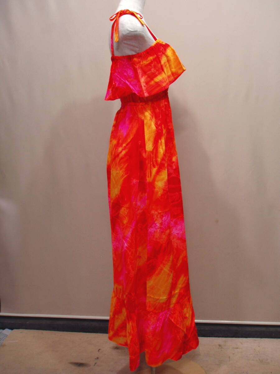 L46844【Sunmary fashion】ハワイ アロハ ムームー フラダンス ワンピースドレスの画像7