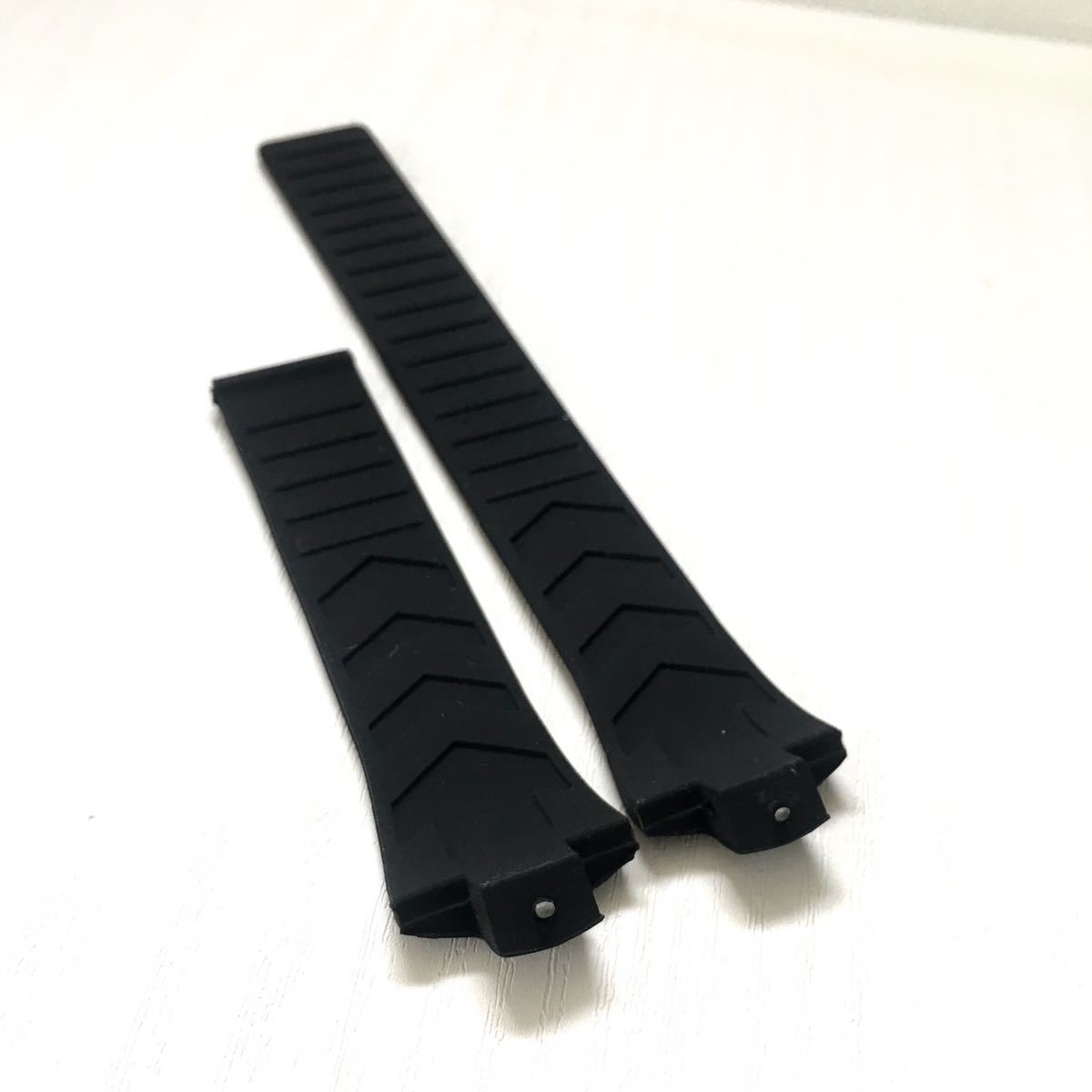 腕時計 社外品 シリコン ラバーベルト 21mm ブラック 黒 【対応】タグホイヤー キリウム Tag Heuer