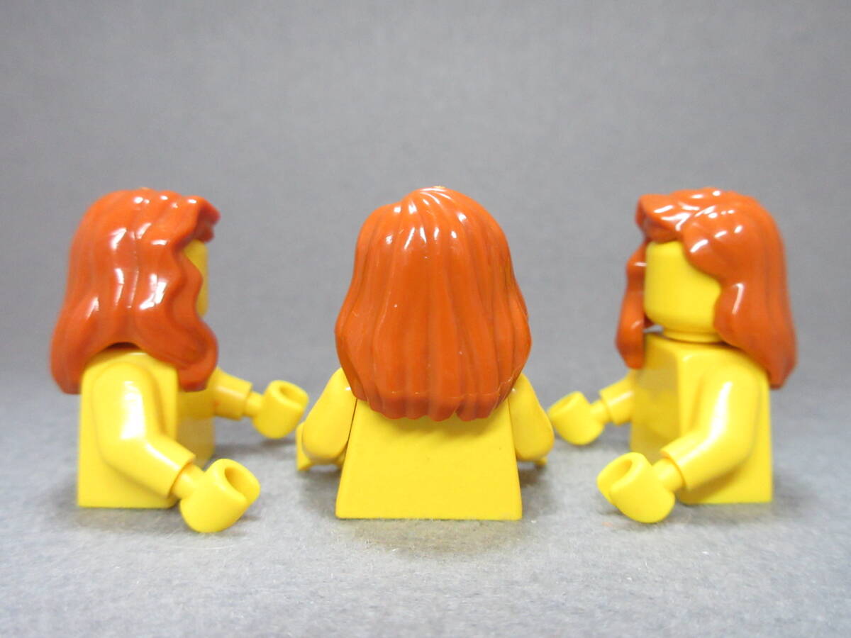 LEGO★21 正規品 髪の毛 3個 同梱可能 レゴ シティ 街の人 男 女 子供 女の子 男の子 ヘアー カツラ 被り物 髪_画像2