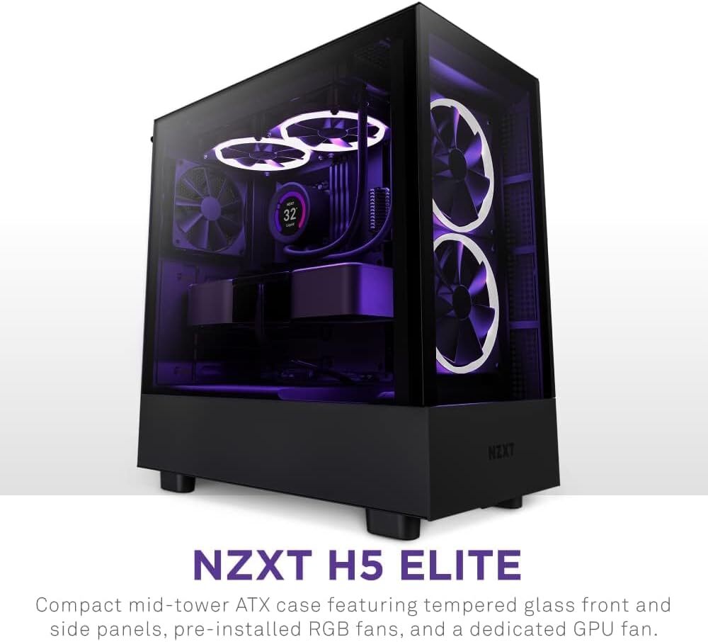 【新品未開封品】NZXT H5 ELITE ブラック CC-H51EB-01 PCケース ミドルタワーの画像1