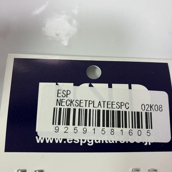 1円スタート 新品未使用 ESP ネックセットプレート ESP Chrome_画像5