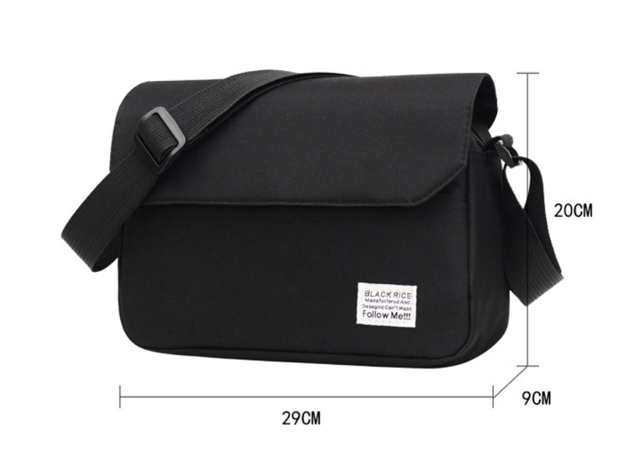  сумка на плечо sakoshu чёрный черный мужской женский сумка "body" сумка "почтальонка" наклонный .. плечо .. легкий 