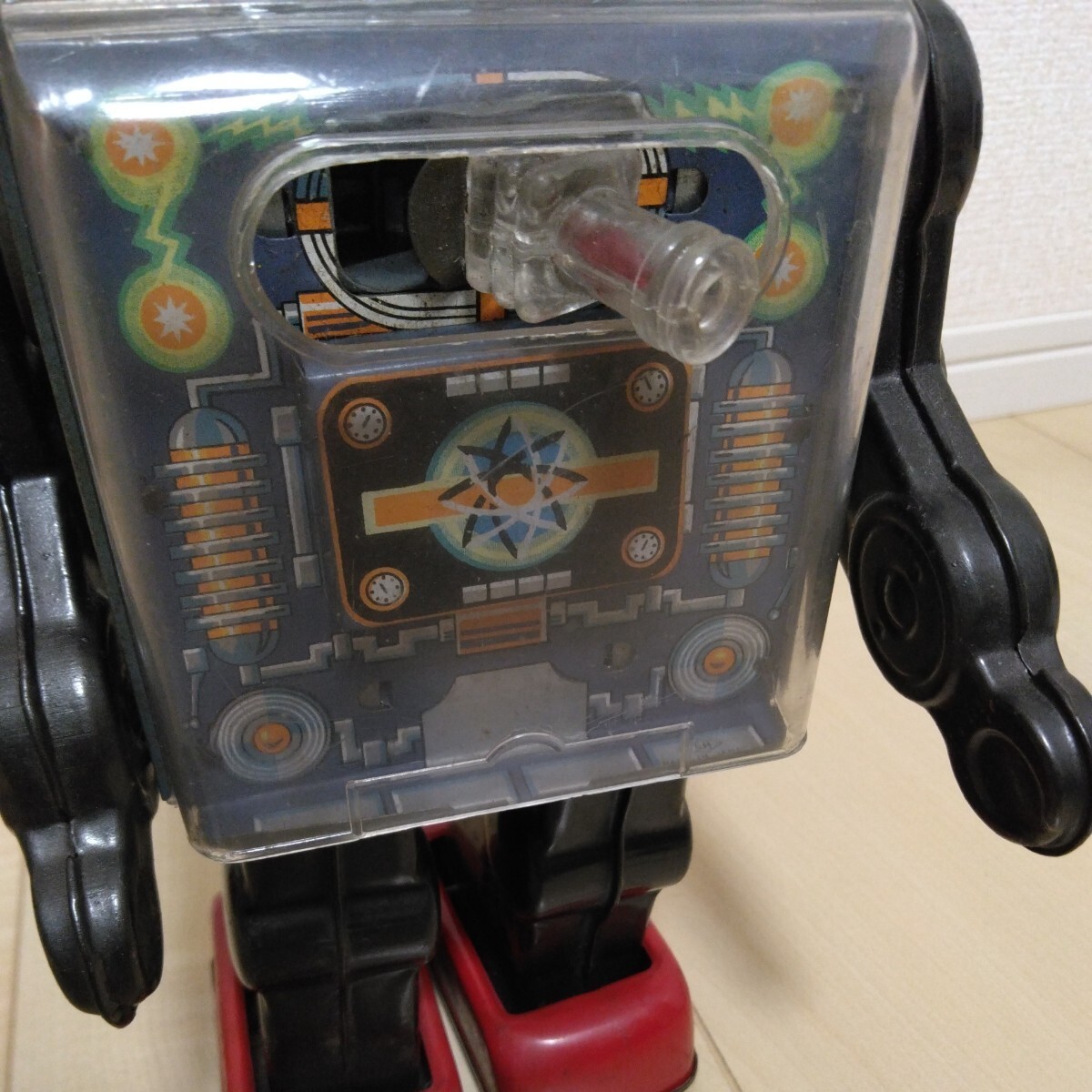  Showa Retro жестяная пластина робот Vintage 
