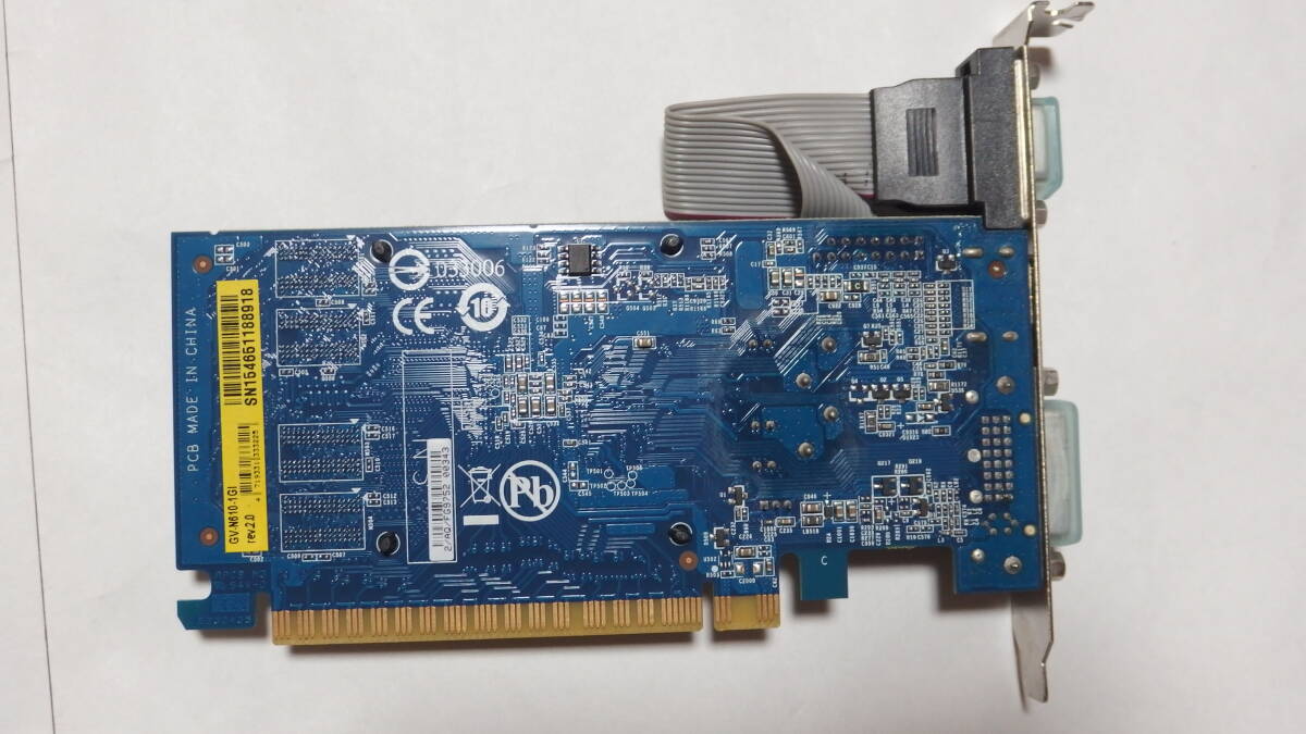 GIGABYTE GeForce GT 610 1GB 搭載 PCI-Ex16接続 ビデオカード GV-N610-1GI ジャンク品の画像4