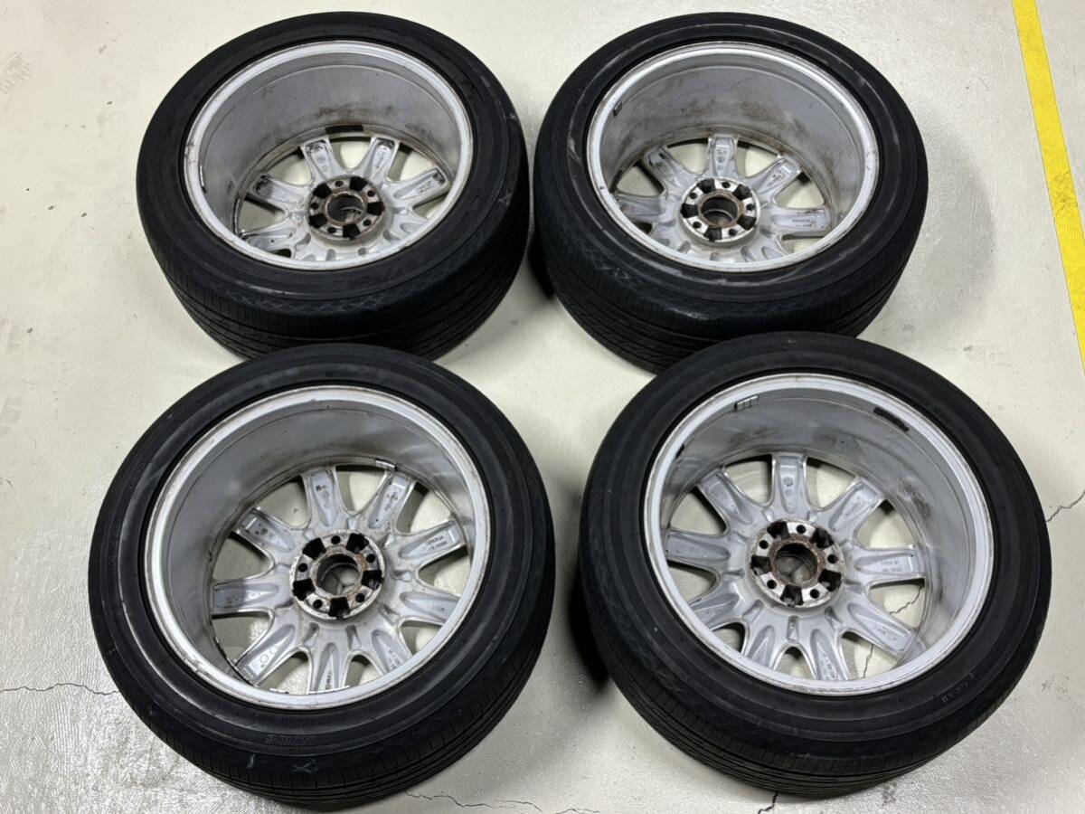 メルセデスベンツ W221 純正 タイヤホイール 4本セット ブリヂストン REGNO GRⅦ 8.5J 255/45R18 現状品の画像7