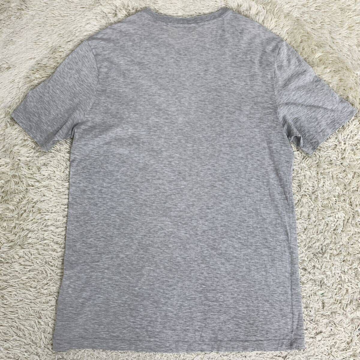 極美品 ルイヴィトン 【人気モデル】 LOUIS VUITTON 半袖 tシャツ カットソー トップス アーチロゴ グレー メンズ サイズLの画像5