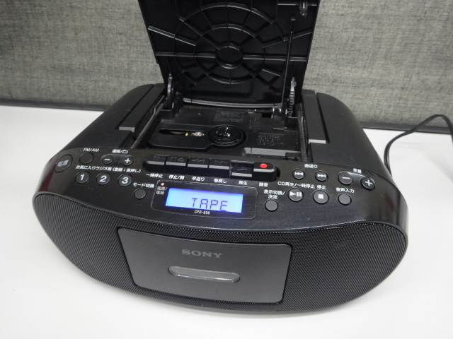 (155) SONY ソニー CFD-S50 CDラジオカセットコーダー_画像2