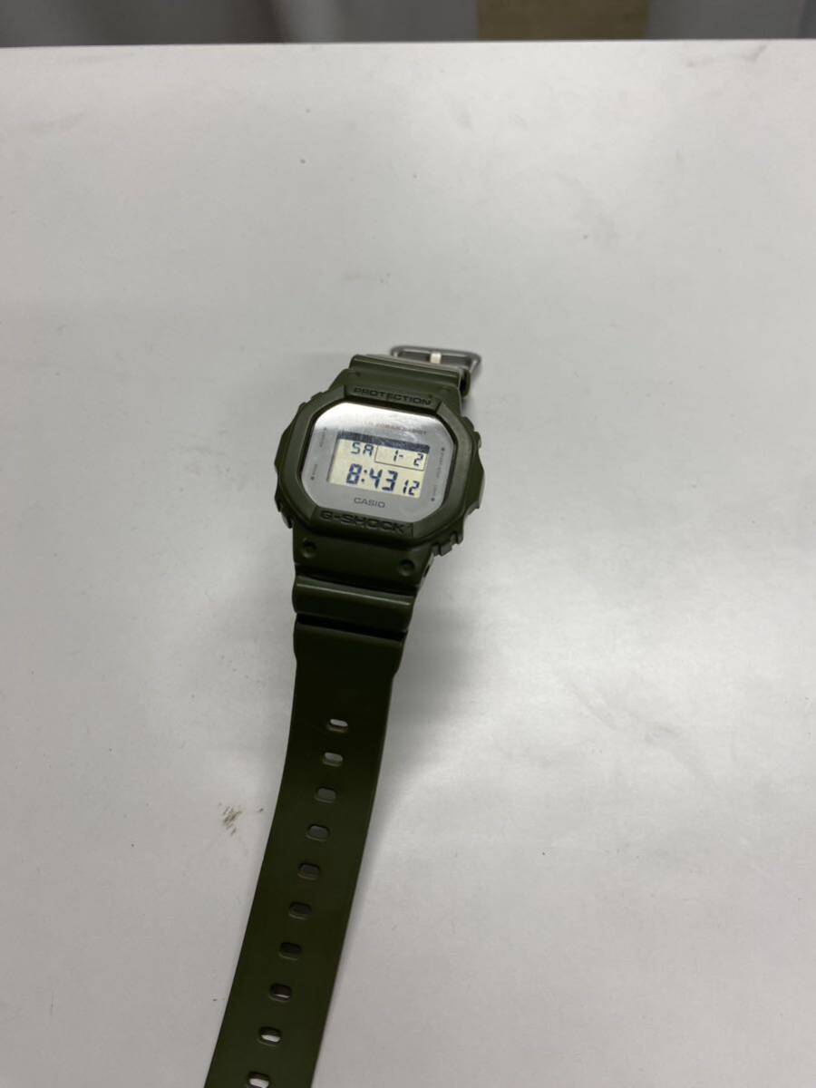 腕時計 CASIO G-SHOCK DW-5600E 3229 PROTECTION ST.STEEL WATER RESIST 20BAR カシオ Gショック 不動品の画像1