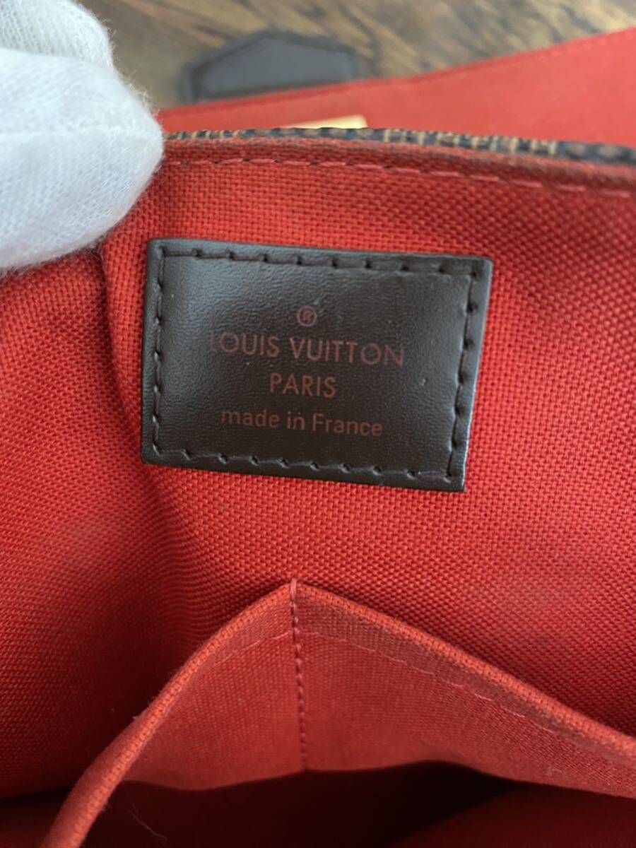 LOUIS VUITTON【ルイ・ヴィトン】 ブザス ローズベリー ダミエ エベヌ ショルダーバッグ レディース【中古】_画像9